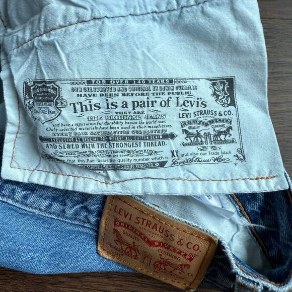 Levi’s 501 Original Fit Blue Jeans Button Fly Unisex 30x32 - Picture 9 of 10